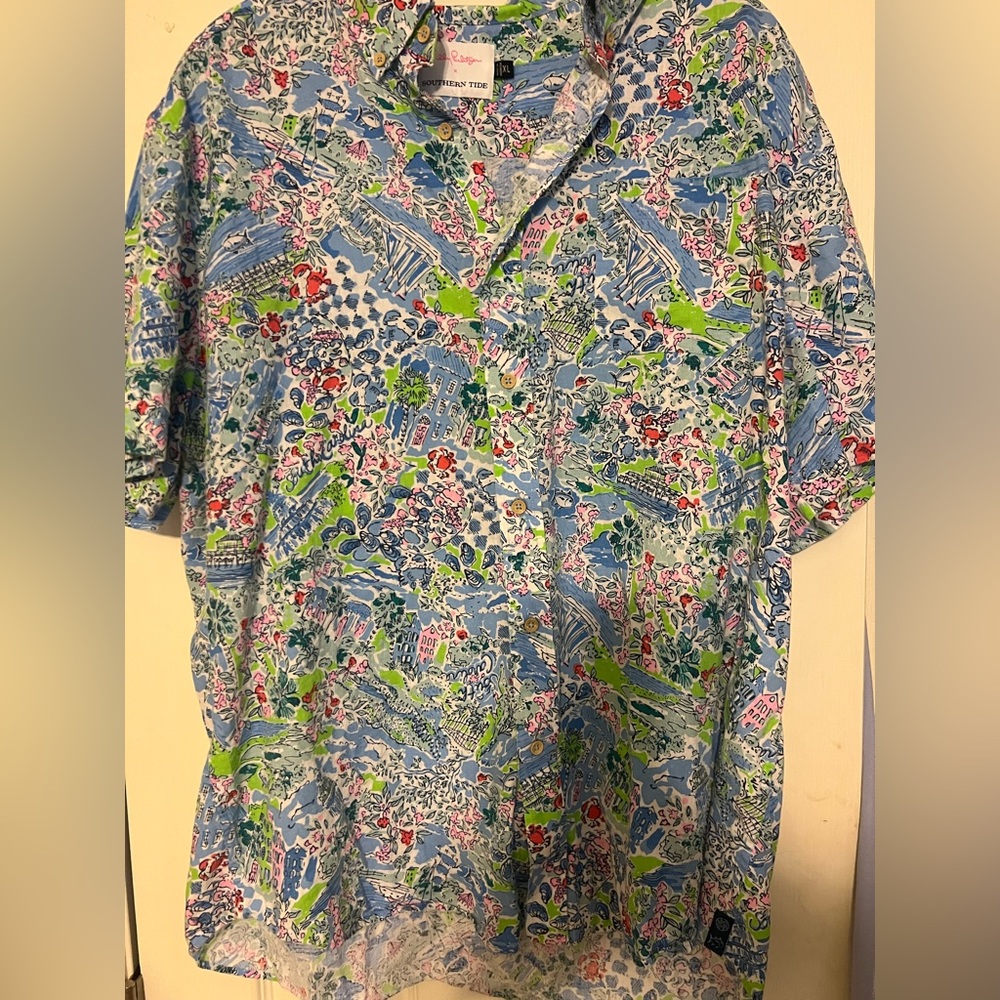 Southern Tide x Lilly Pulitzer Men’s Shirt XXL